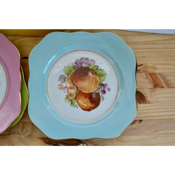 Vintage M&R France Hand-Painted Fruit Plates (Set of 7) - Picture 2 of 8